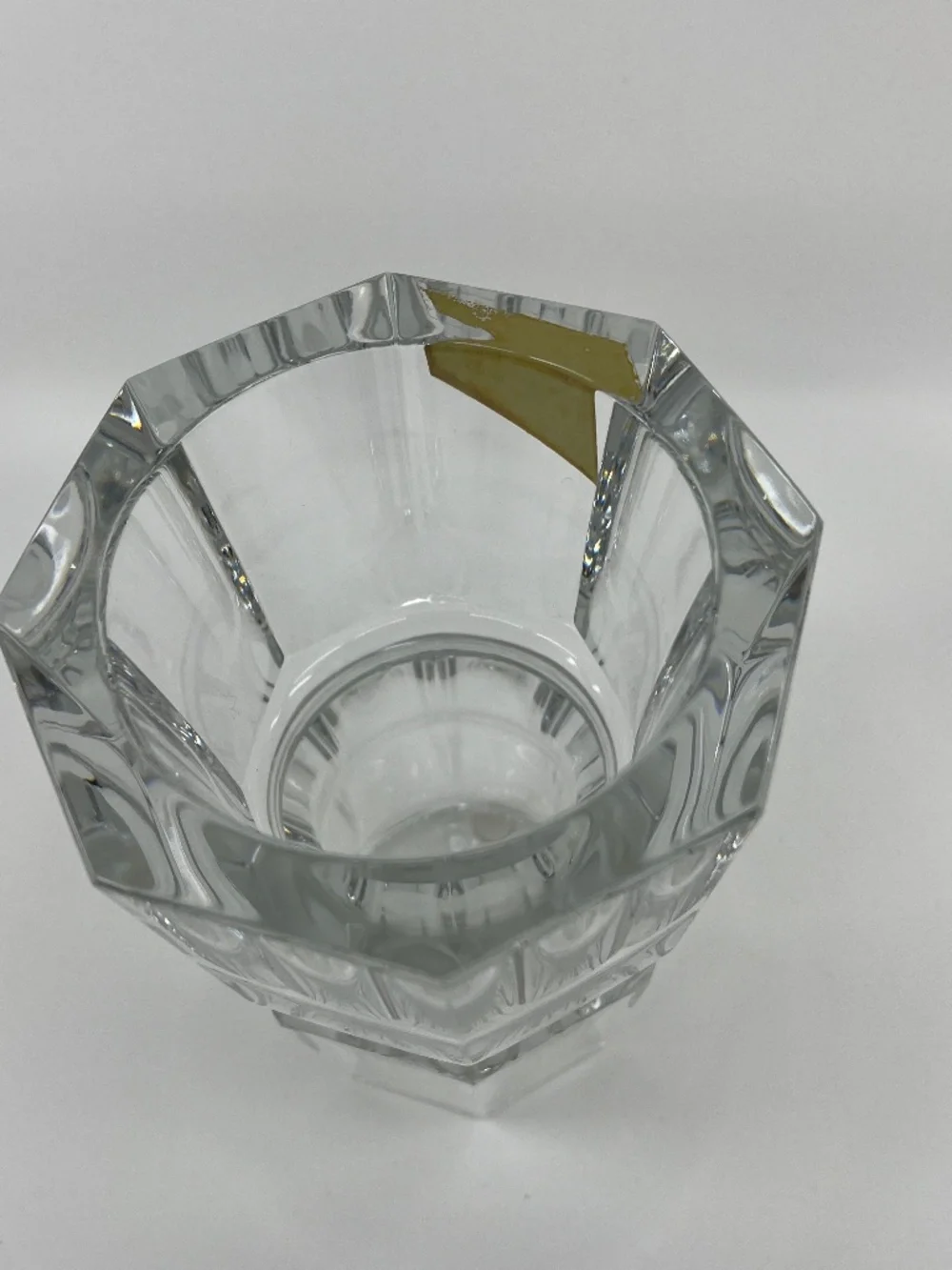 Vintage Baccarat Edith, Heavy Cut Crystal Vase in Original Box